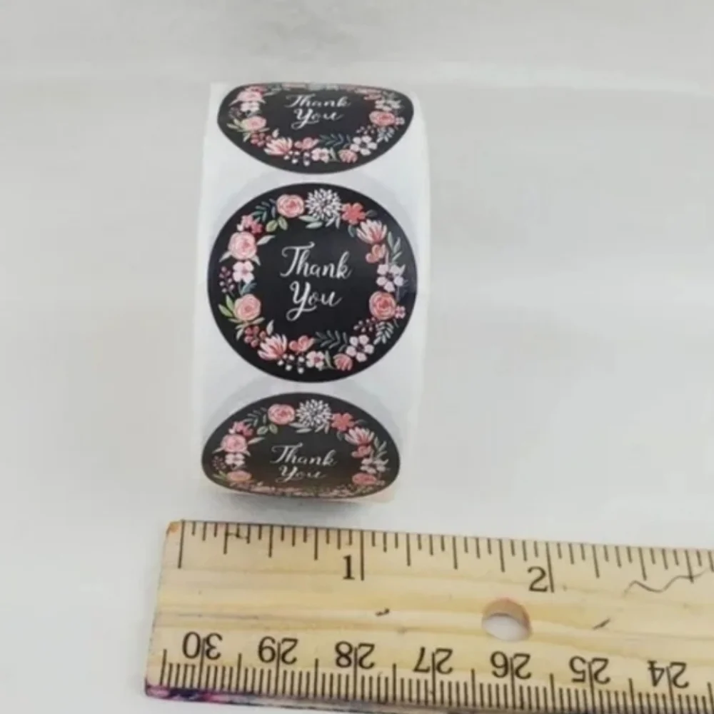 500 Pieces Roll Thank You Sealing Sticker